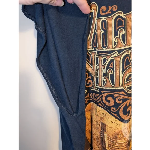 Hard Rock Cafe Willie Nelson Navy Tee XXL - Picture 3 of 5